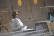 Bundesrätin Judith Ringer (ÖVP) am Rednerpult