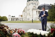 Nationalratspräsident Wolfgang Sobotka (ÖVP) beim alljährlichen Gedenken an die verstorbenen NationalratspräsidentInnen