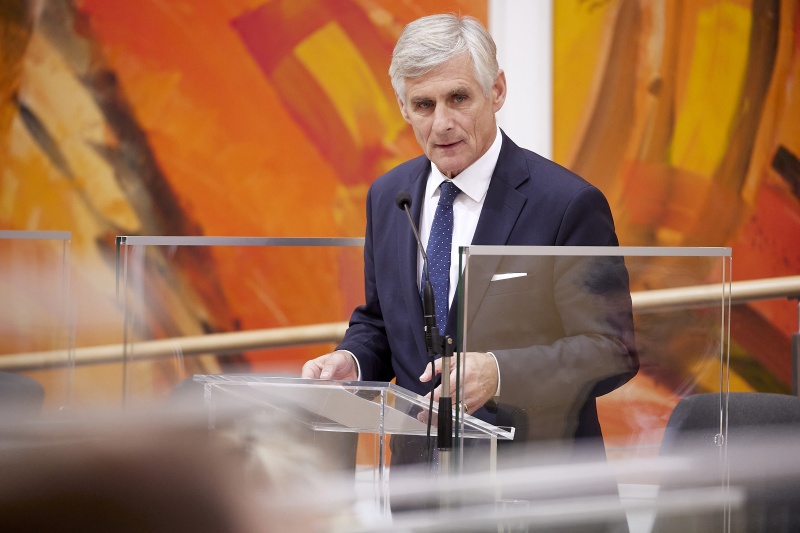 Rede von Außenminister Michael Linhart ÖVP)