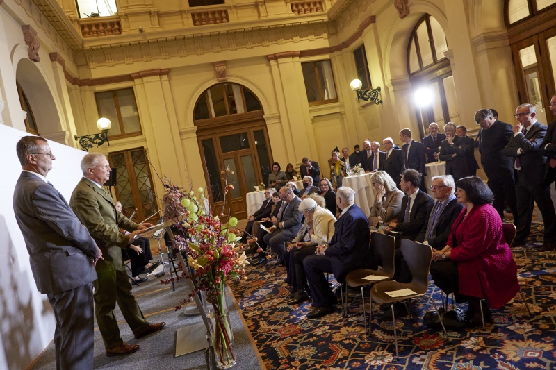 Präsentation der Festschrift, von links: Christian Mertens, Thomas Köhler