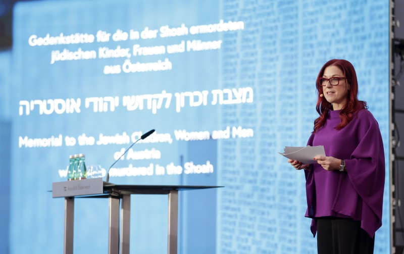 Begrüßung durch die Generalsekretärin des Nationalfonds der Republik Österreich für Opfer des Nationalsozialismus Hannah Lessing