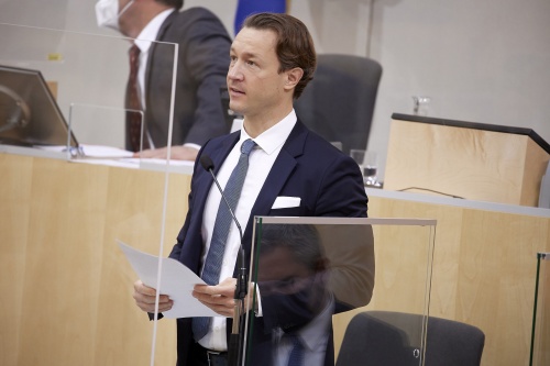 Rede von Finanzminister Gernot Blümel (ÖVP)