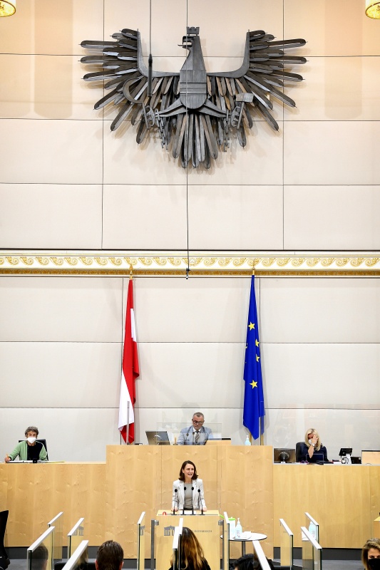 Nationalratsabgeordnete Corinna Scharzenberger (ÖVP) am Wort