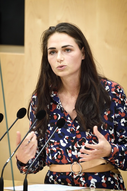 Nationalratsabgeordnete Barbara Neßler (GRÜNE) am Wort