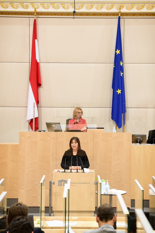 Nationalratsabgeordnete Agnes Totter (ÖVP) am Wort