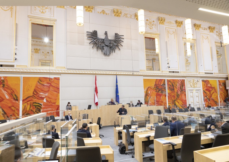 Nationalratsabgeordneter Josef Muchitsch (SPÖ) am Rednerpult