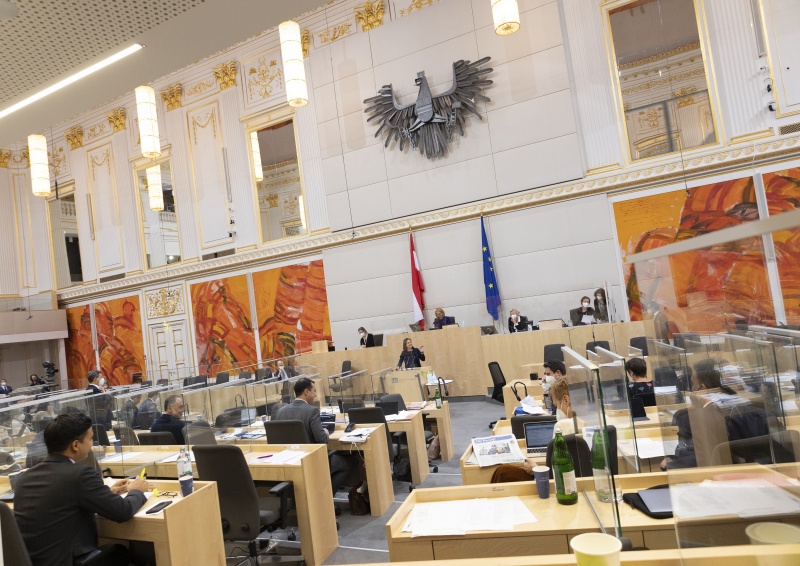 Blick in den Sitzungssaal