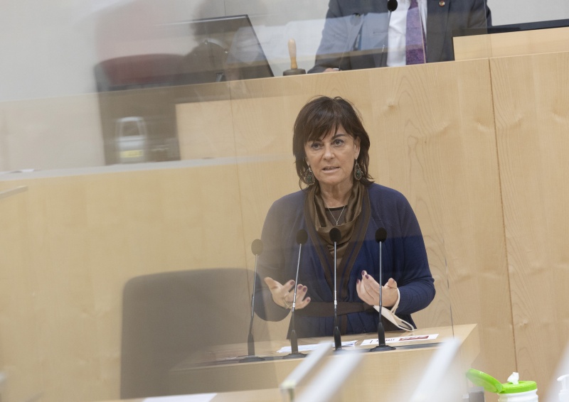 Nationalratsabgeordnete Petra Oberrauner (SPÖ) am Rednerpult