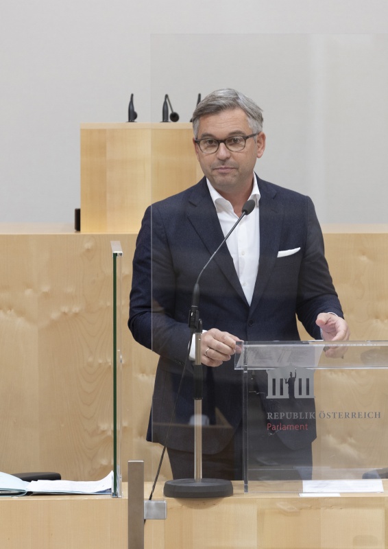 Auf der Regierungsbank Staatssekretär für Umwelt Magnus Brunner (ÖVP)