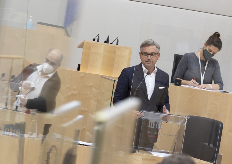 Auf der Regierungsbank Staatssekretär für Umwelt Magnus Brunner (ÖVP)