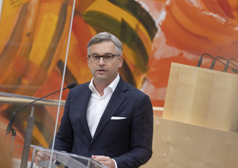 Auf der Regierungsbank Staatssekretär für Umwelt Magnus Brunner (ÖVP)