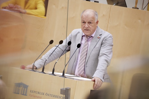 Am Rednerpult Anfrage durch Bundesrat Ingo Appé (SPÖ)