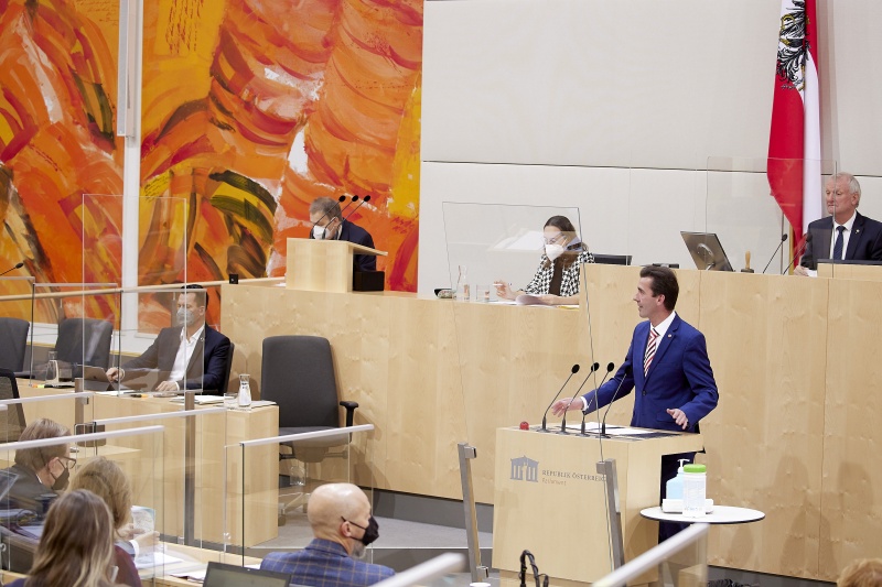 Am Rednerpult Bundesrat Josef Ofner (FPÖ)
