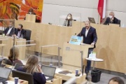 Am Rednerpult Bundesrat Markus Leinfellner (FPÖ)