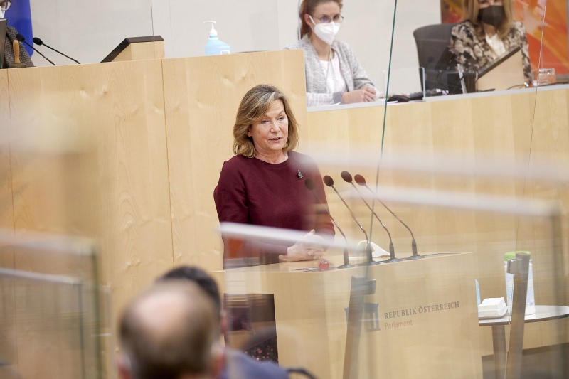 Am Rednerpult Bundesrätin Sonja Zwazl (ÖVP)