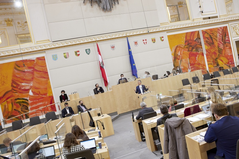 Am Rednerpult Bundesrat Harald Himmer (ÖVP)