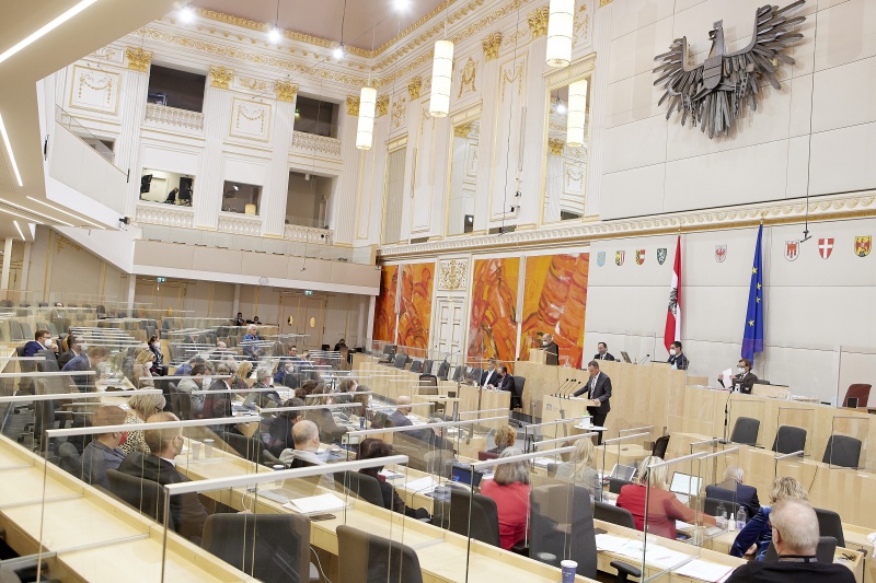 Am Rednerpult Bundesrat Dominik Reisinger (SPÖ)