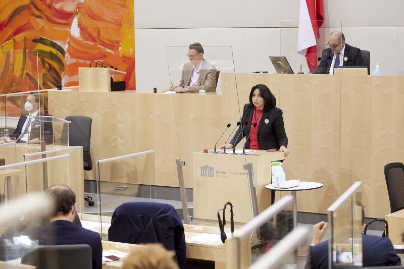 Am Rednerpult Nationalratsabgeordnete Selma Yildirim (SPÖ)