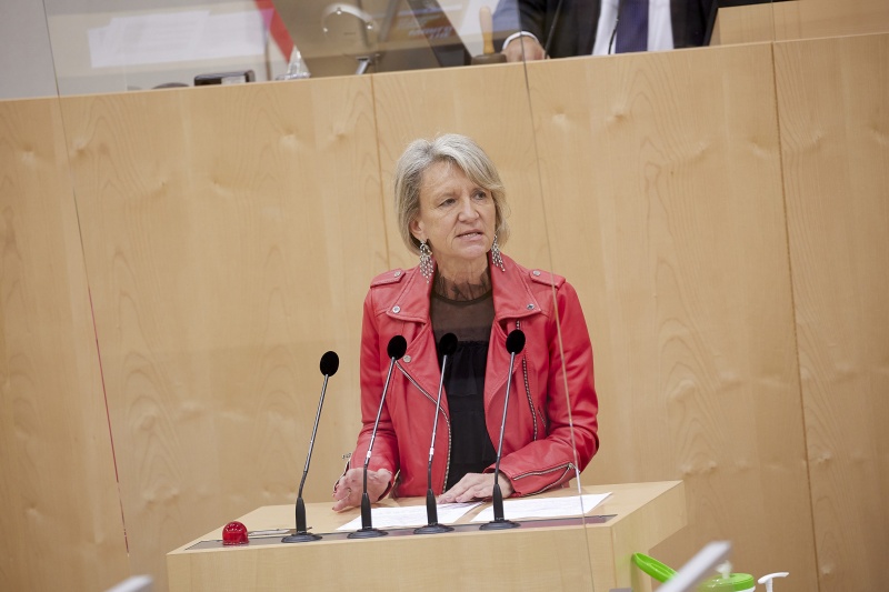 Am Rednerpult Nationalratsabgeordnete Romana Deckenbacher (ÖVP)