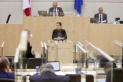 Am Rednerpult Nationalratsabgeordnete Ewa Ernst-Dziedzic (GRÜNE)