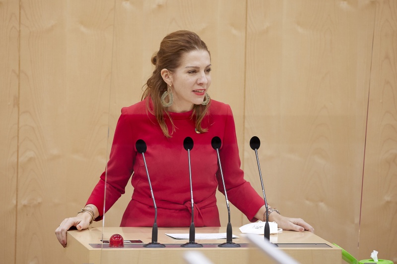 Am Rednerpult Nationalratsabgeordnete Carmen Jeitler-Cincelli (ÖVP)