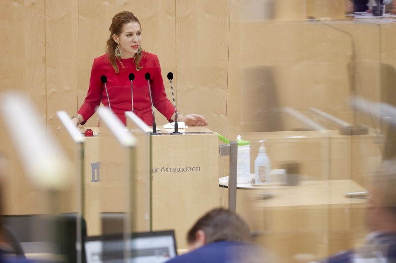 Am Rednerpult Nationalratsabgeordnete Carmen Jeitler-Cincelli (ÖVP)
