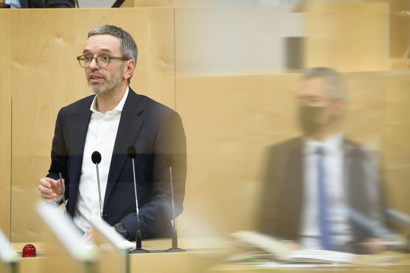 Nationalratsabgeordneter Herbert Kickl (FPÖ) am Wort