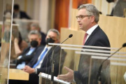 Finanzminister Magnus Brunner (ÖVP) am Wort