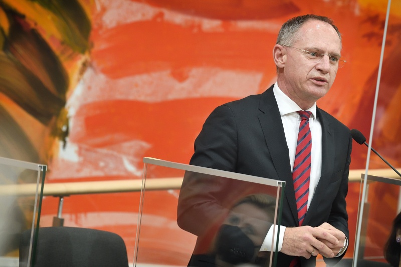 Innenminister Gerhard Karner (ÖVP) am Wort