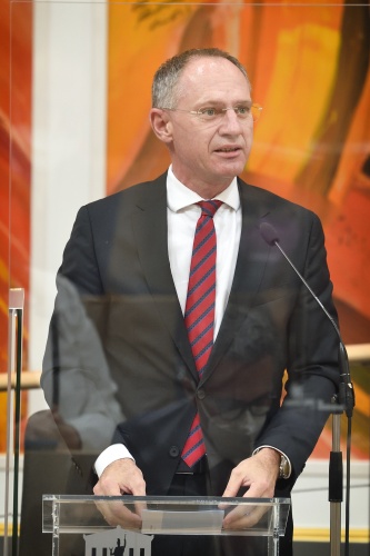 Innenminister Gerhard Karner (ÖVP) am Wort