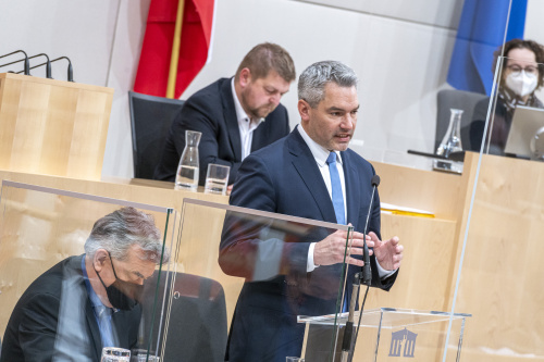Rede von Bundeskanzler Karl Nehmanner (ÖVP)