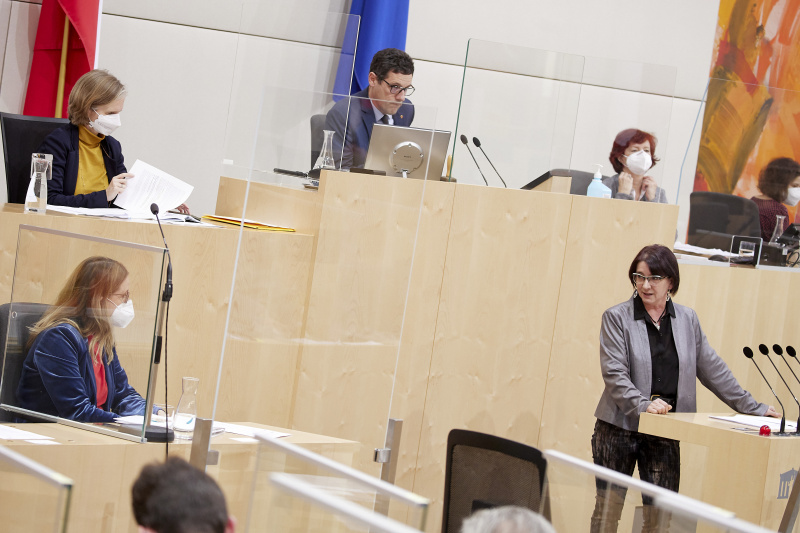 Fragestunde, am Rednerpult Bundesrätin Andrea Kahofer (SPÖ)