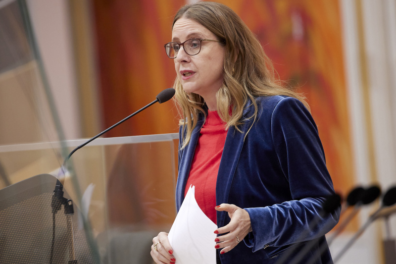 Rede von Wirtschaftsministerin Margarete Schramböck (ÖVP)