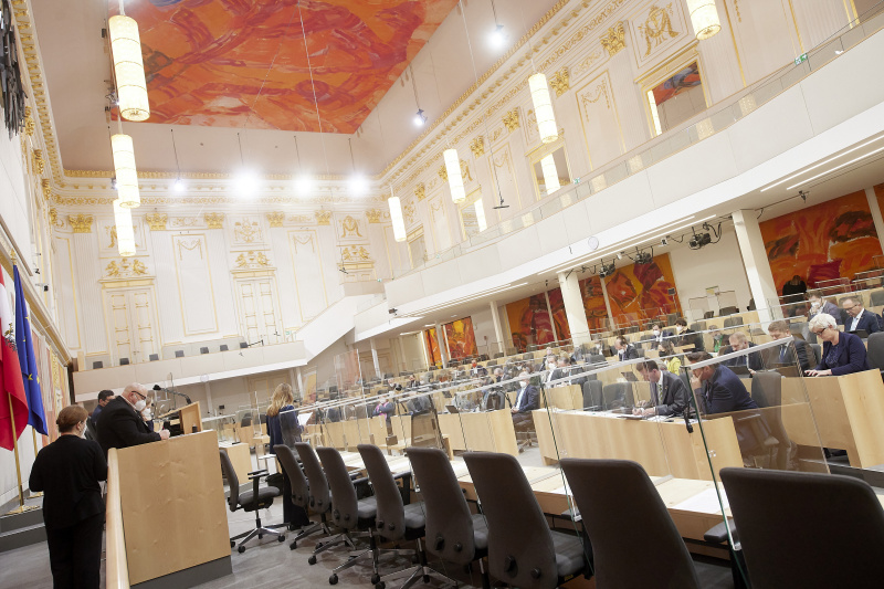 Rede von Wirtschaftsministerin Margarete Schramböck (ÖVP)