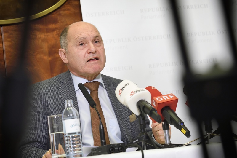 Nationalratspräsident Wolfgang Sobotka (ÖVP) bei seinem Jahresrückblick vor MedienvertreterInnen