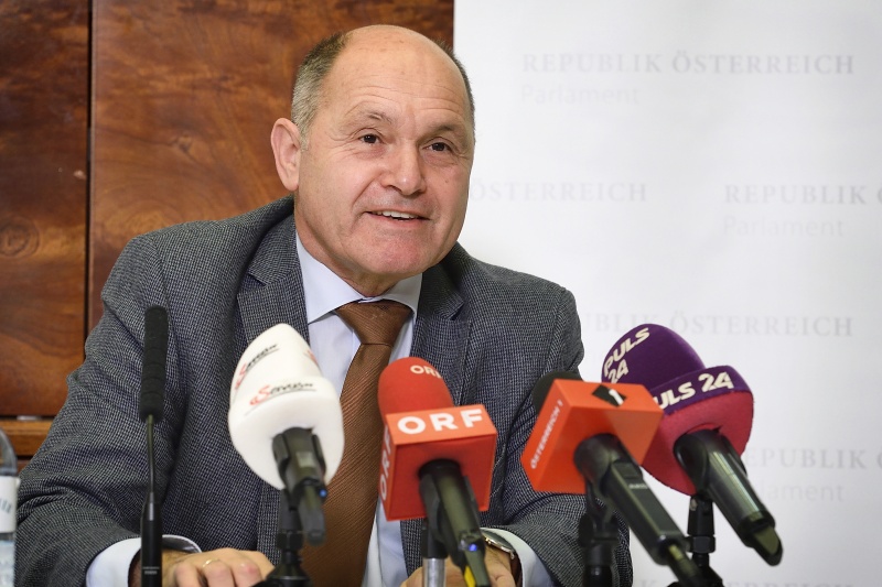 Nationalratspräsident Wolfgang Sobotka (ÖVP) bei seinem Jahresrückblick vor MedienvertreterInnen