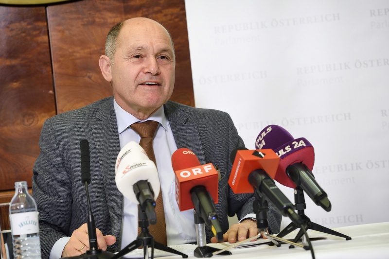 Nationalratspräsident Wolfgang Sobotka (ÖVP) bei seinem Jahresrückblick vor MedienvertreterInnen