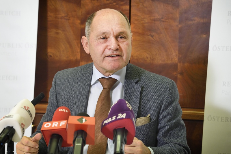 Nationalratspräsident Wolfgang Sobotka (ÖVP) bei seinem Jahresrückblick vor MedienvertreterInnen