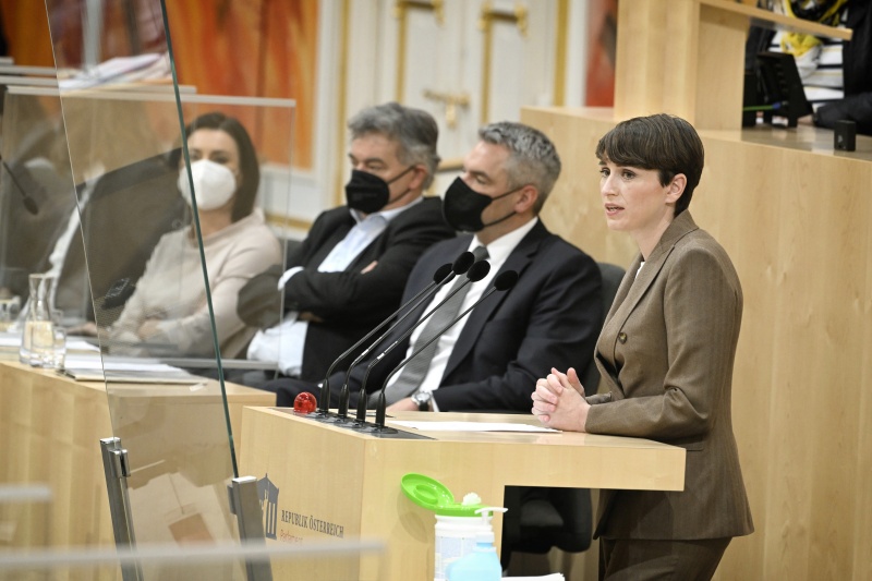 Nationalratsabgeordnete Sigrid Maurer (GRÜNE) am Wort