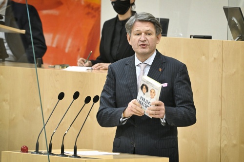 Am Rednerpult: Nationalratsabgeordneter Helmut Brandstätter (NEOS)
