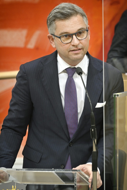 Rede von Finanzminister Magnus Brunner (ÖVP)