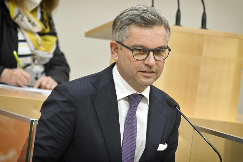 Rede von Finanzminister Magnus Brunner (ÖVP)