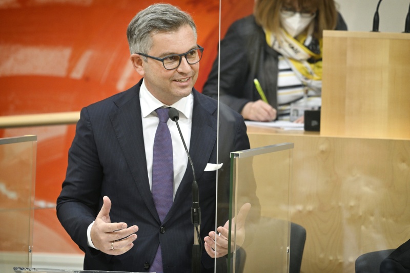 Rede von Finanzminister Magnus Brunner (ÖVP)