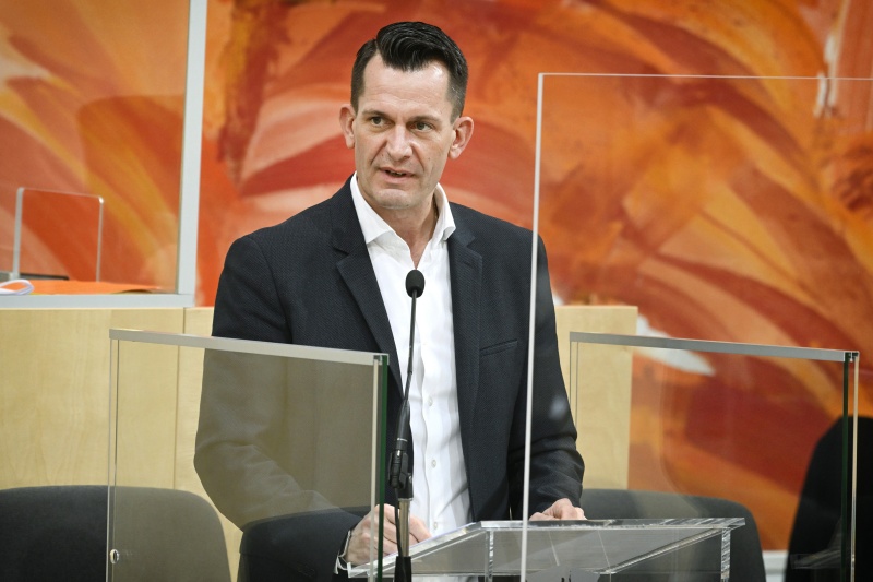 Rede von Gesundheitsminister Wolfgang Mückstein (Grüne)
