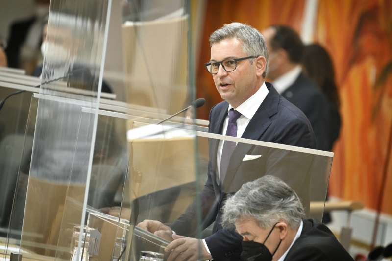 Rede von Finanzminister Magnus Brunner (ÖVP)