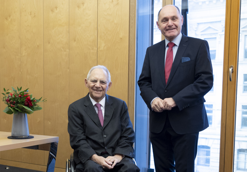 Von links: Nationalratspräsident Wolfgang Sobotka und Bundestagspräsident a.D. Wolfgang Schäuble