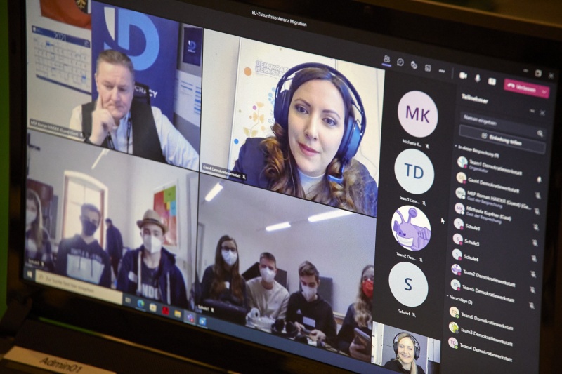 Online Workshop, von links: Mitglied des Europäischen Parlaments Roman Haider (FPÖ), Nationalratsabgeordnete Petra Steger (FPÖ)