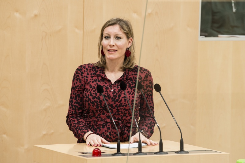 Am Rednerpult: Bundesrätin Heike Eder (ÖVP)