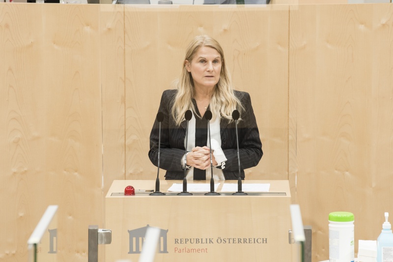 Am Rednerpult: Bundesrätin Elisabeth Grossmann (SPÖ)