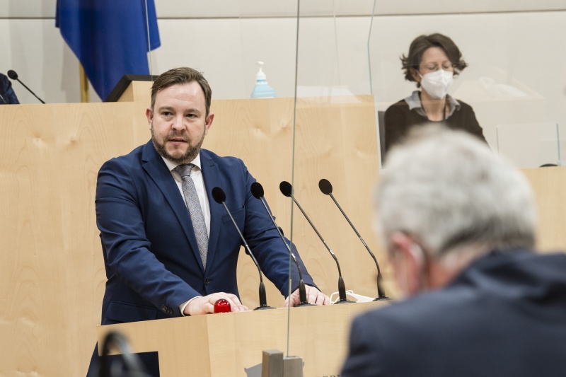 Am Rednerpult: Bundesrat Franz Ebner (ÖVP)